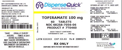 Topiramate-label-100 mg (Ndc 68258 7056 01)